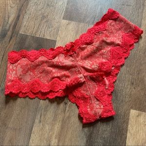 VS Vintage lace print cheeky panty